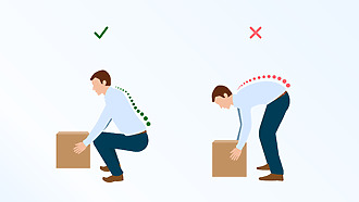 Naučte se správně zvedat těžké předměty