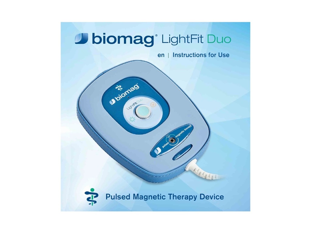 Návod k použití magnetoterapie LightFiit Duo - anglicky