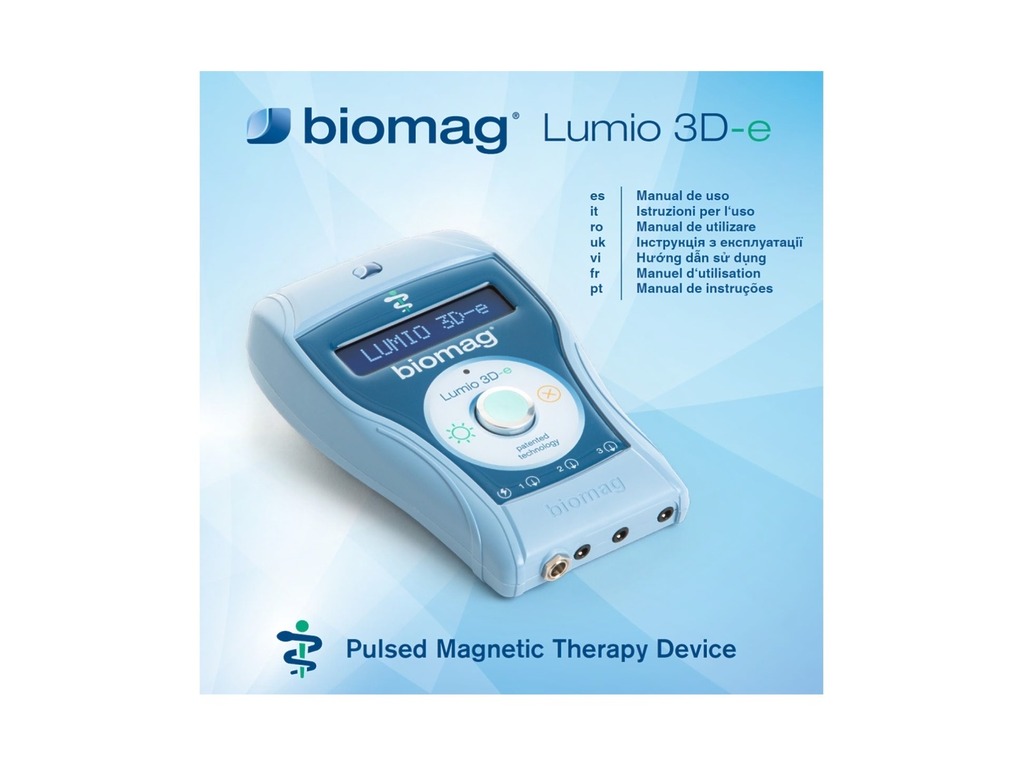 Návod k použití magnetoterapie Lumio 3D-e - náhled