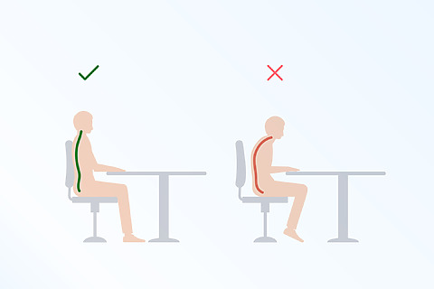 Nevhodná pozice při sezení přispívá k artróze páteře