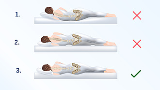 Jak ležet při bolesti krční páteře – správná pozice ve spánku